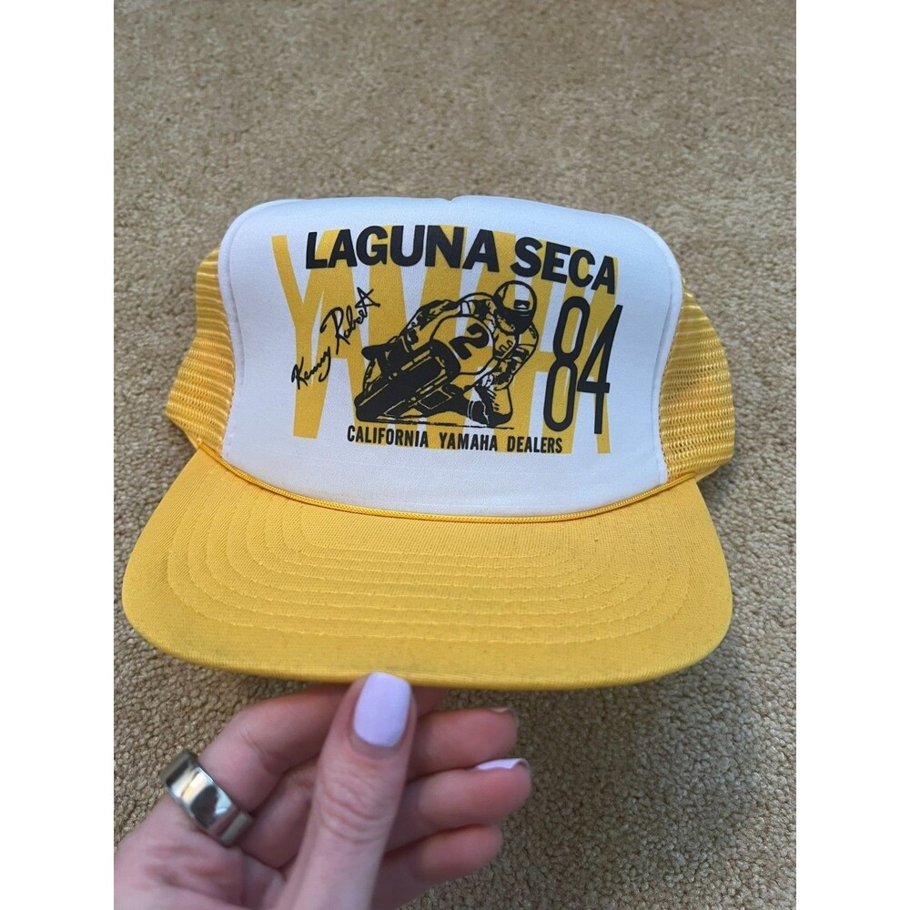 Vintage 1984 Yamaha Laguna Seca Kenny Roberts Snapback Hat